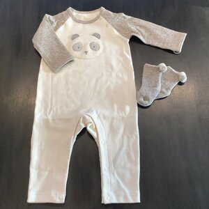 画像2: PRISTINE BABY パンダラグランカバーオールギフト